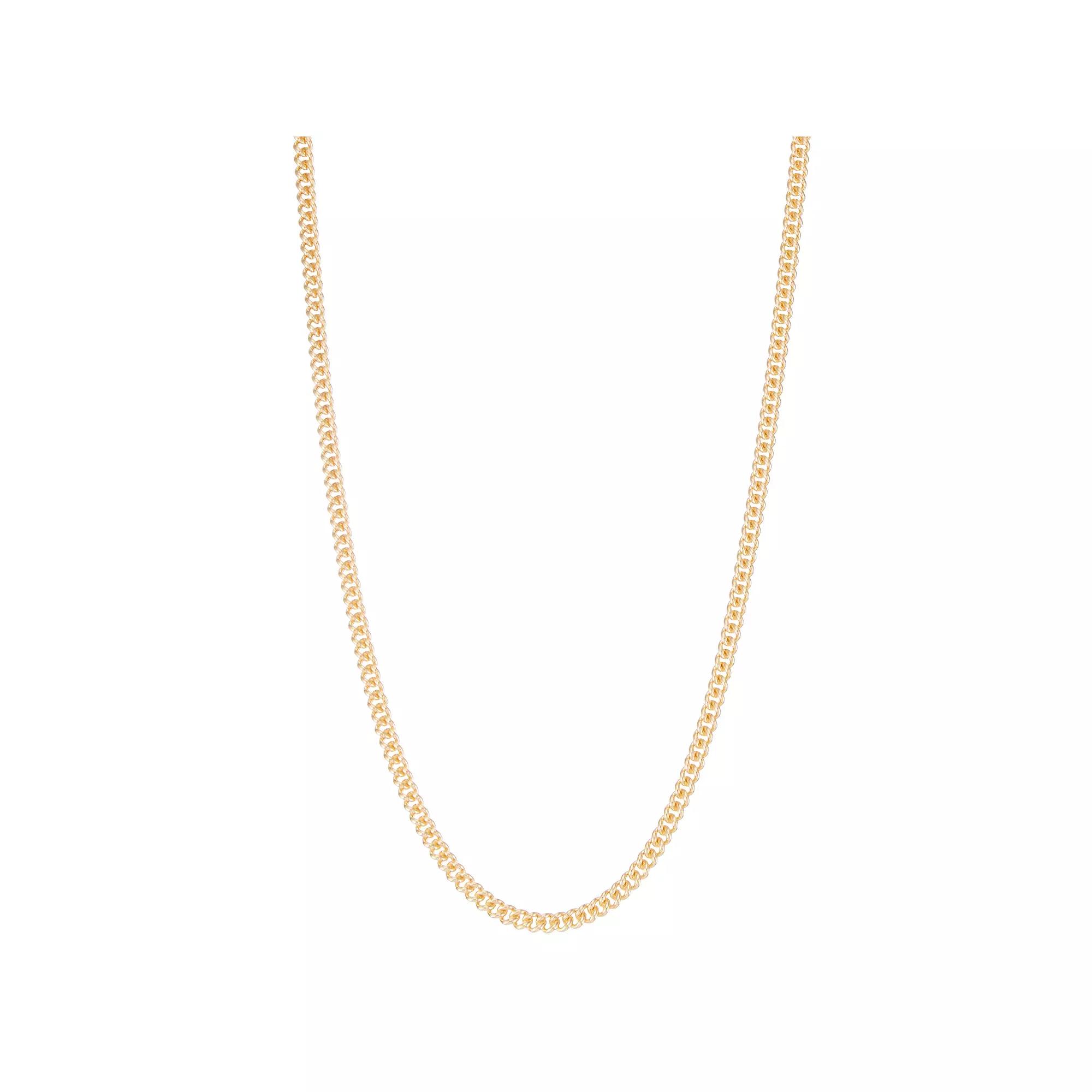 Jordan Blue Men's 14k 4.9 mm Gold Filled Curb Chain Necklace, Size: 24", 14k Gold Filled Product Image