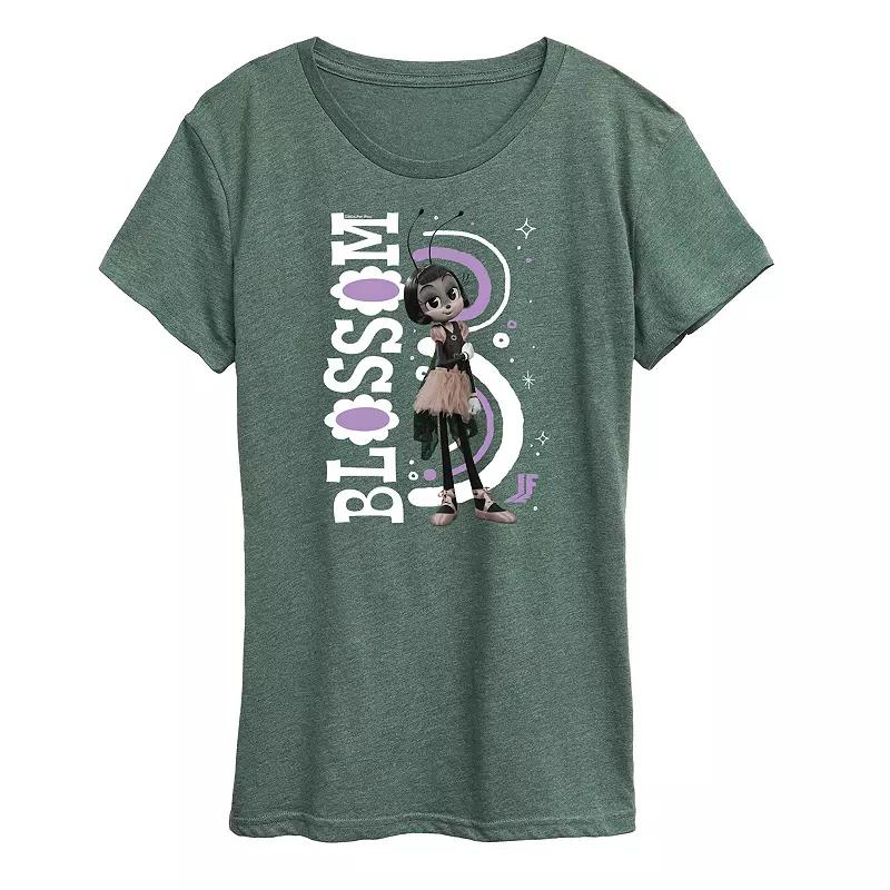 Womens IF Movie Imagination Blossom Graphic Tee Grey Green Product Image