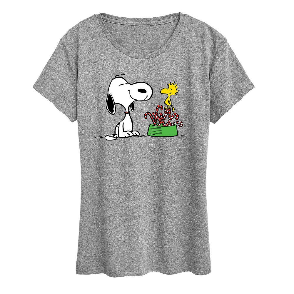 Women's Peanuts Candy Canes Graphic Tee,  Product Image