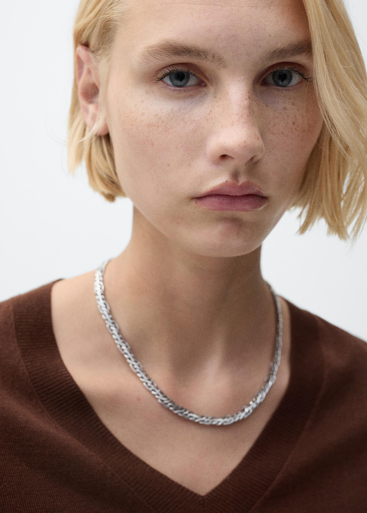 V-neck knit sweater - Women | MANGO USA Product Image