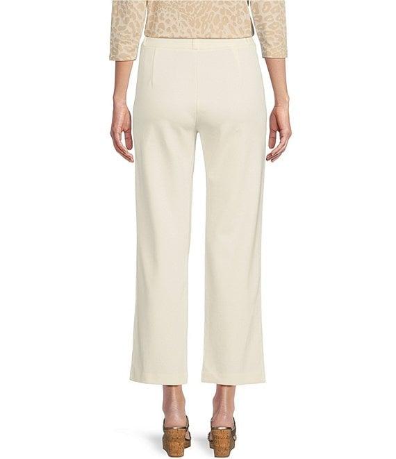 J.McLaughlin Deanne Split Front Hem Knit Straight Leg Cropped Pants Product Image