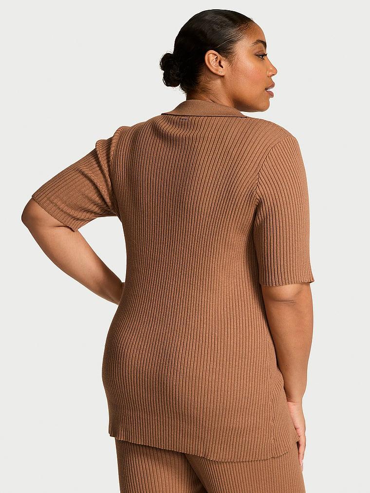 Luxe Ribbed Knit Flyaway Cardigan Product Image