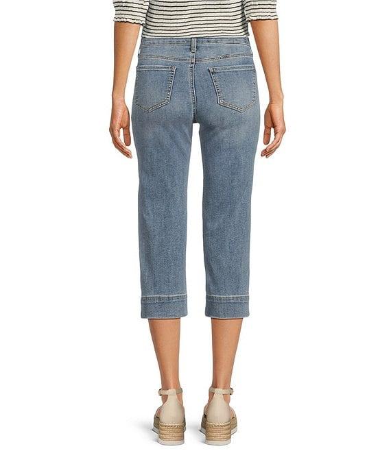 NYDJ Marilyn Lift Tuck® Technology Straight Leg Double Button Waistband Crop Jeans Product Image