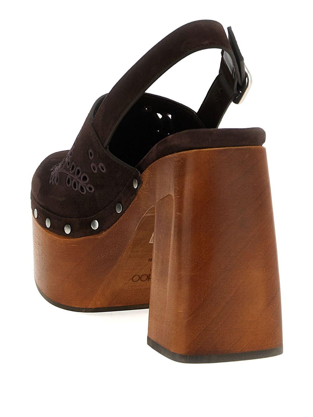 135mm Alida sangallo-embroidered platform pumps Product Image