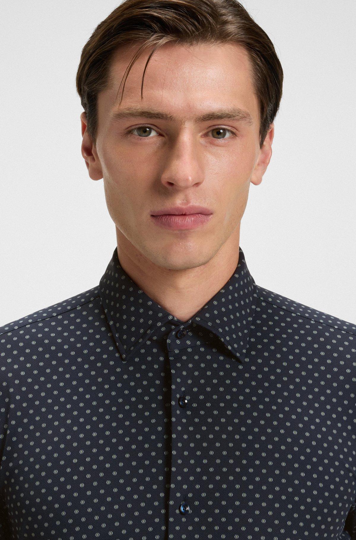 Slim-fit shirt in Italian-made performance-stretch fabric Product Image