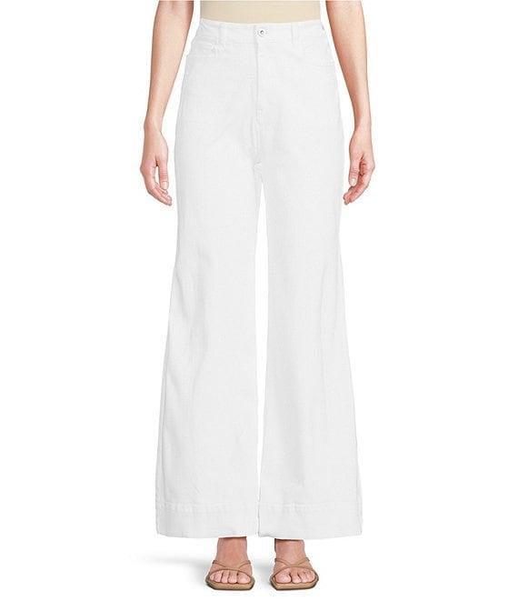 tyler boe Woven High Rise Flare Leg Jeans Product Image