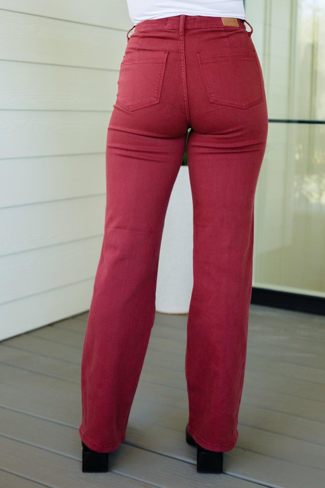 Peggy High Rise Cargo Straight Jeans in Pink (Online Exclusive) Product Image