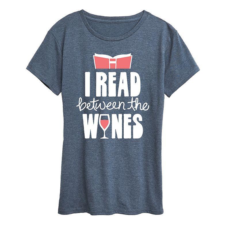 Women's I Read Between The Wines Graphic Tee, Girl's,  Product Image