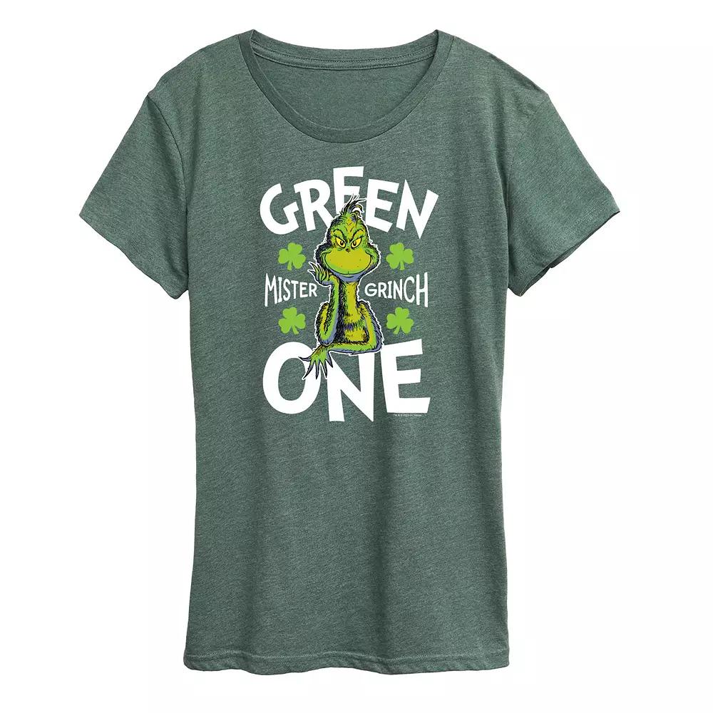 Women's Dr. Seuss Green One Graphic Tee,  Product Image