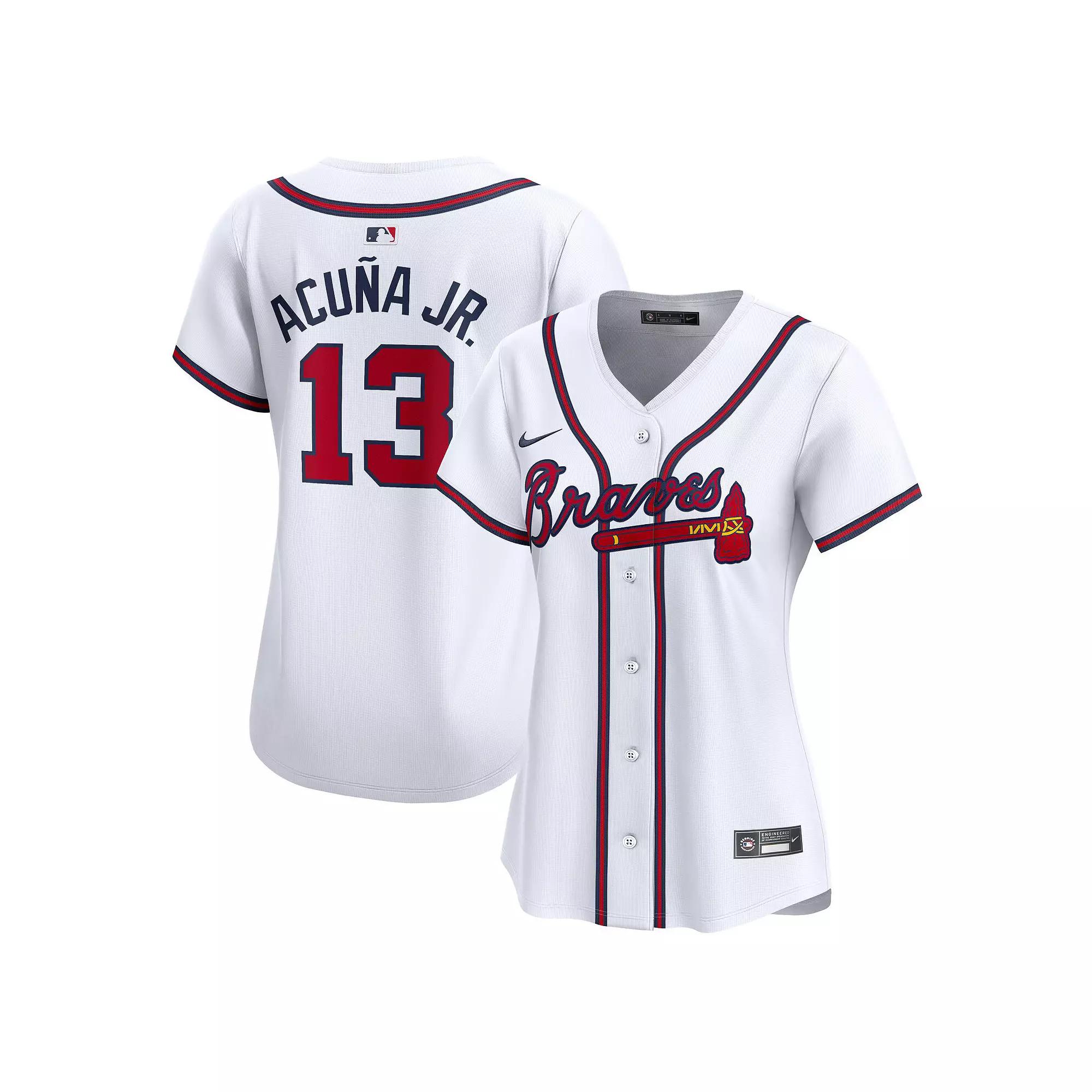Women's Nike Ronald Acuna White Atlanta Braves Home Limited Player Jersey,  Product Image