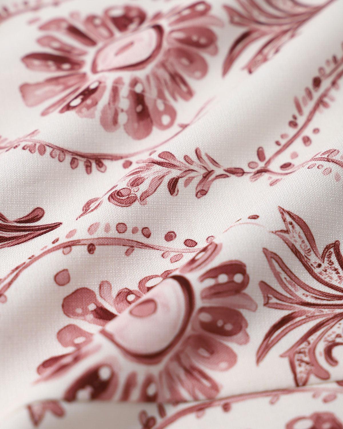 Pink Square Neck Floral Slip Mini Dress Product Image