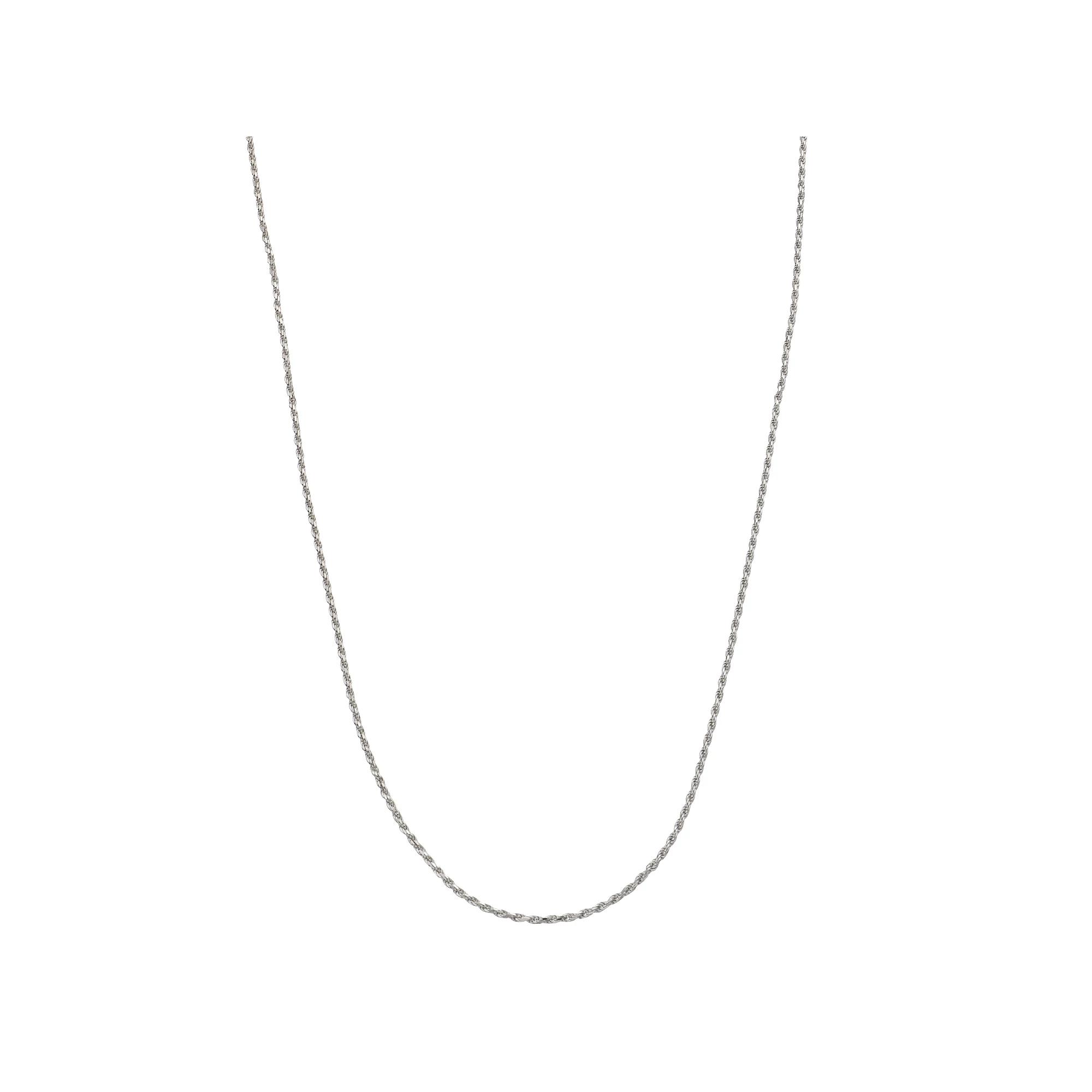 Sterling Silver Adjustable Rope Chain Necklace, Women's, Size: 22", Silver Tone Product Image