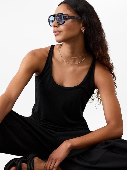 Getaway Linen Blend Tank Product Image