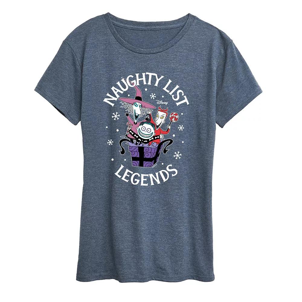 Disney's Nightmare Before Christmas Women's Naughty List Legends Graphic Tee, Girl's,  Product Image