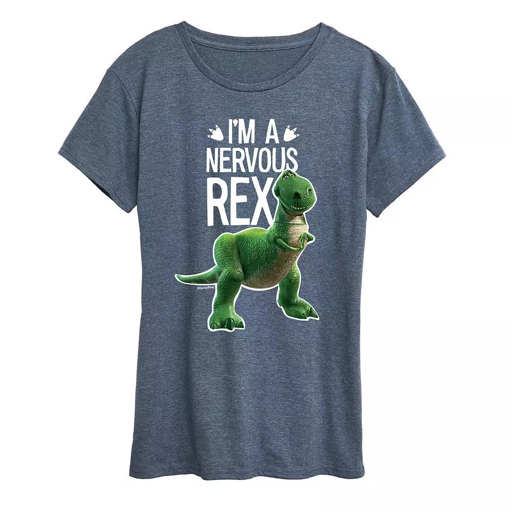 Disney / Pixar's Toy Story Women's Nervous Rex Graphic Tee, Girl's,  Product Image