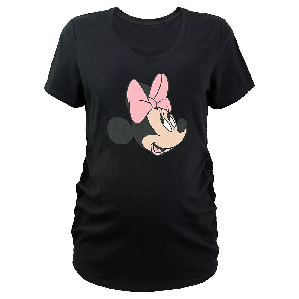 Maternity Minnie Mouse Head Profile V-Neck Graphic Tee, Women's,  Product Image