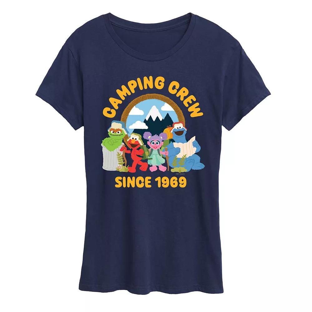 Women's Sesame Street Camping Crew 1969 Graphic Tee,  Product Image