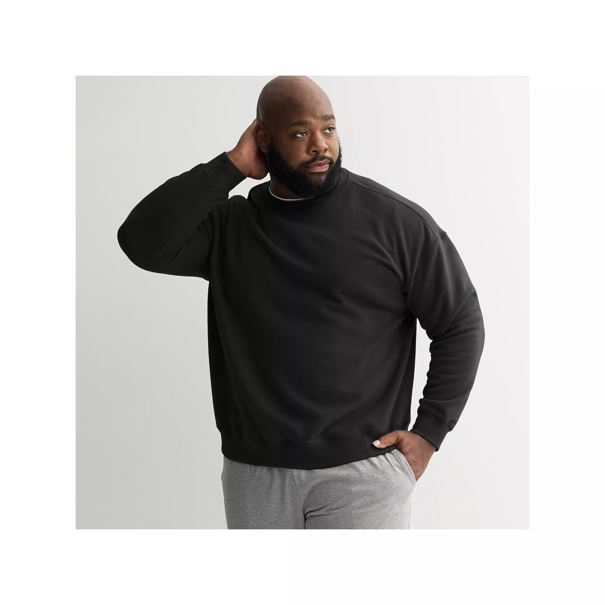 Big & Tall Tek Gear® Ultra Soft Fleece Crewneck Pullover, Men's,  Product Image