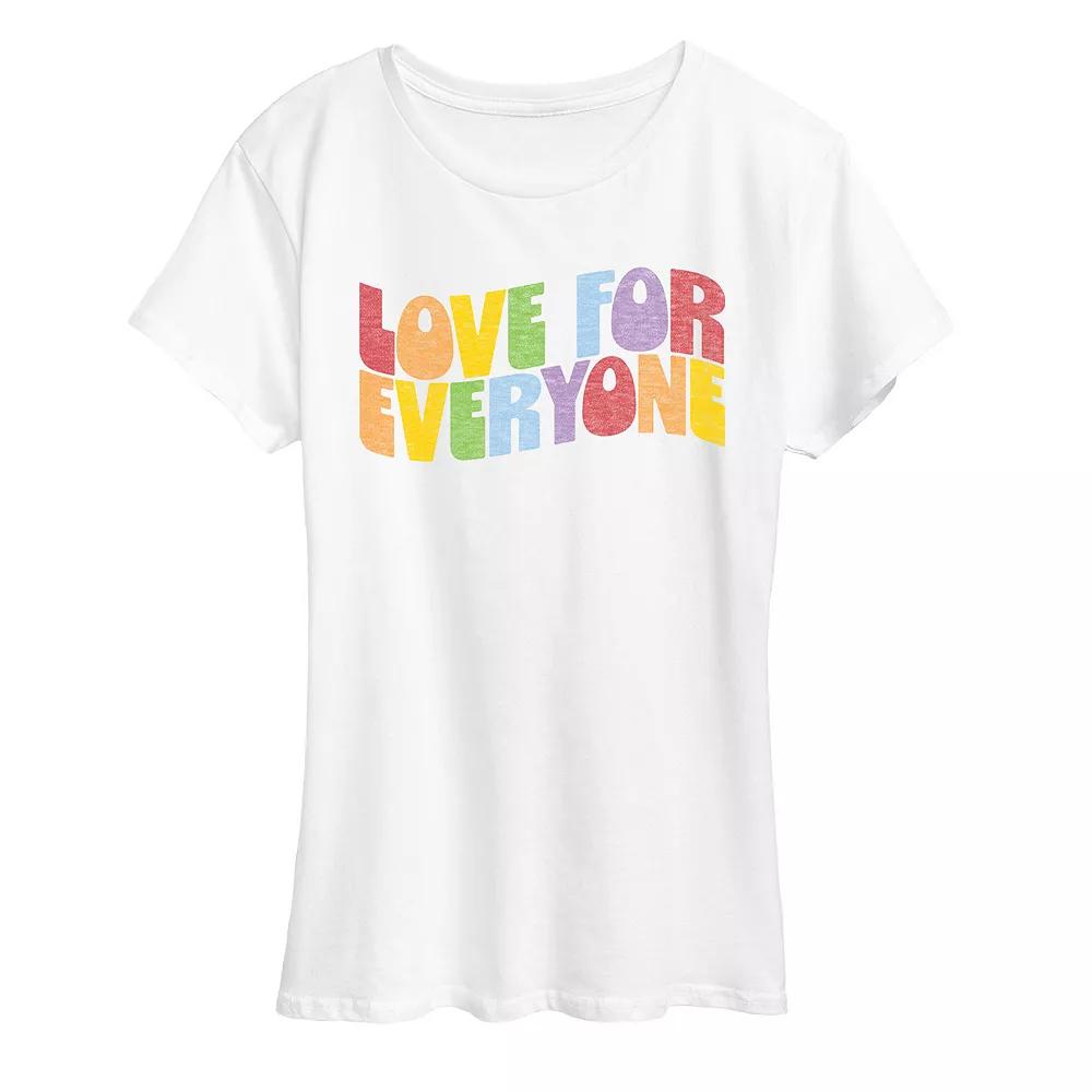 Women's Love For Everyone Pride Graphic Tee,  Product Image
