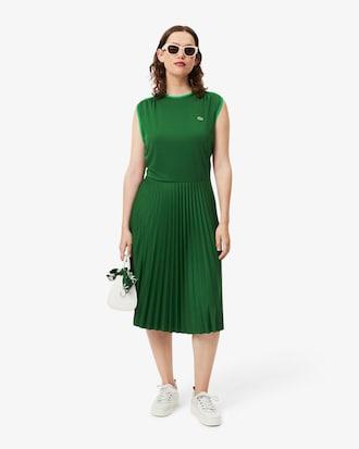 Women's Sleeveless Pleated Dress Product Image