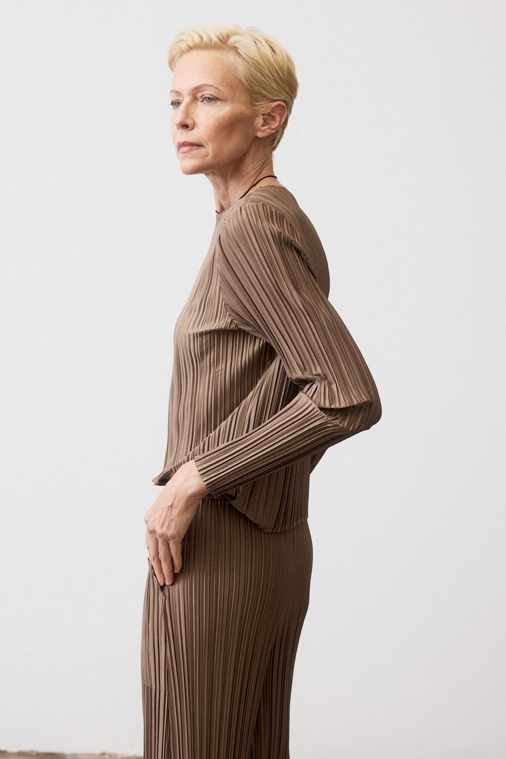 Relaxed Pleated Top Product Image