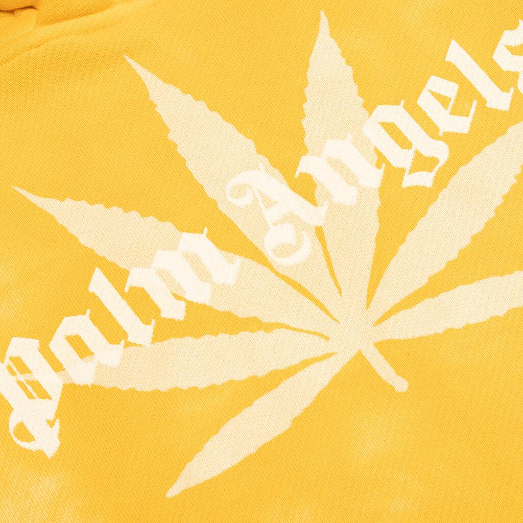 Leaf Tie Dye Hoodie - Yellow Male Product Image
