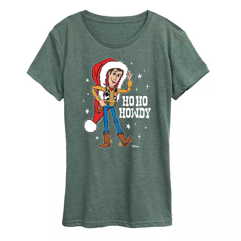 Disney / Pixars Toy Story Womens Woody Ho Ho Howdy Graphic Tee, Girls Product Image