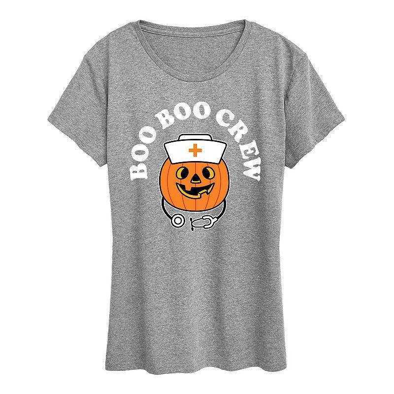 Women's Boo Boo Crew Halloween Tee, Girl's, Size: XXL, Gray Product Image