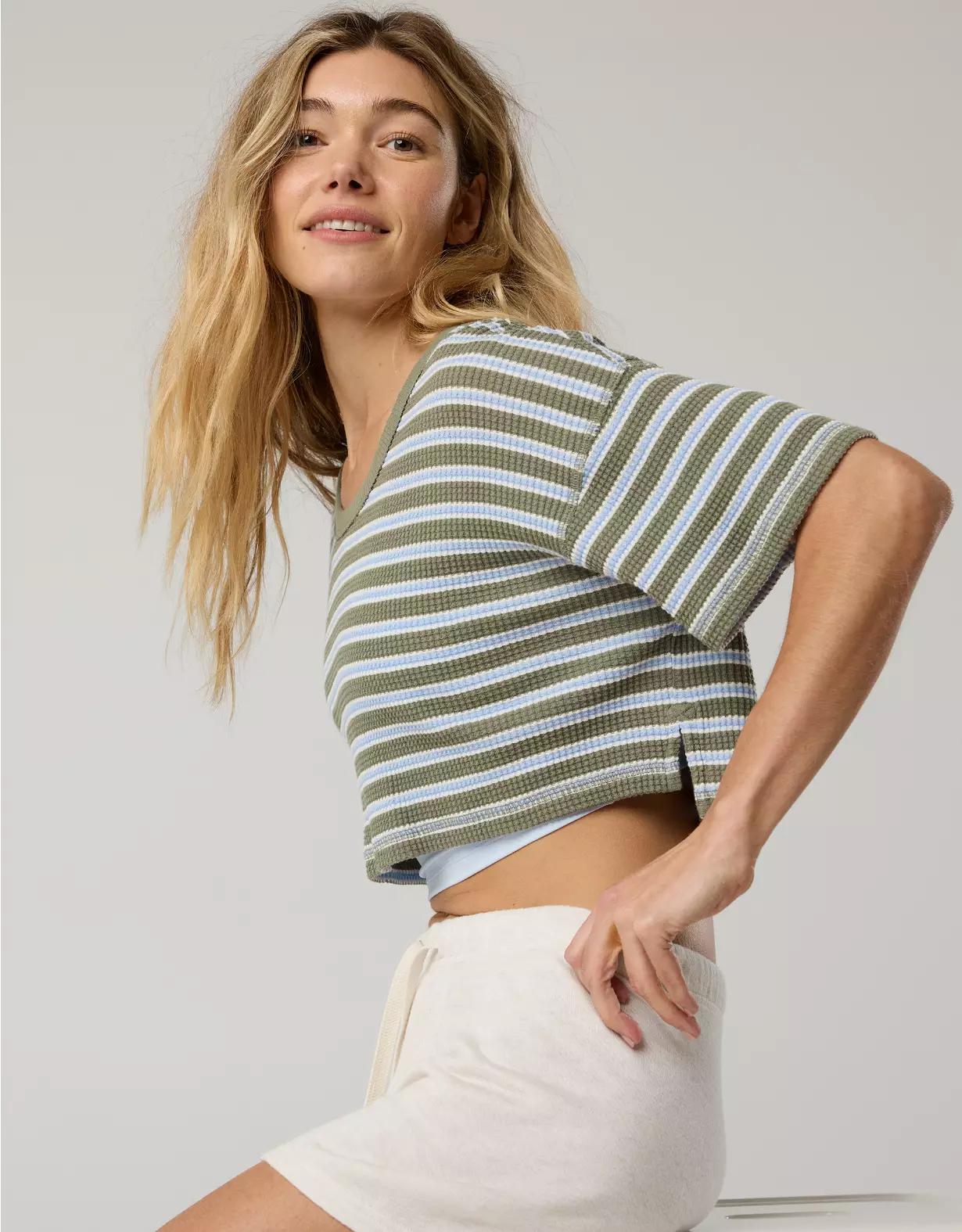 OFFLINE By Aerie Wow! Waffle Scoop T-Shirt Product Image