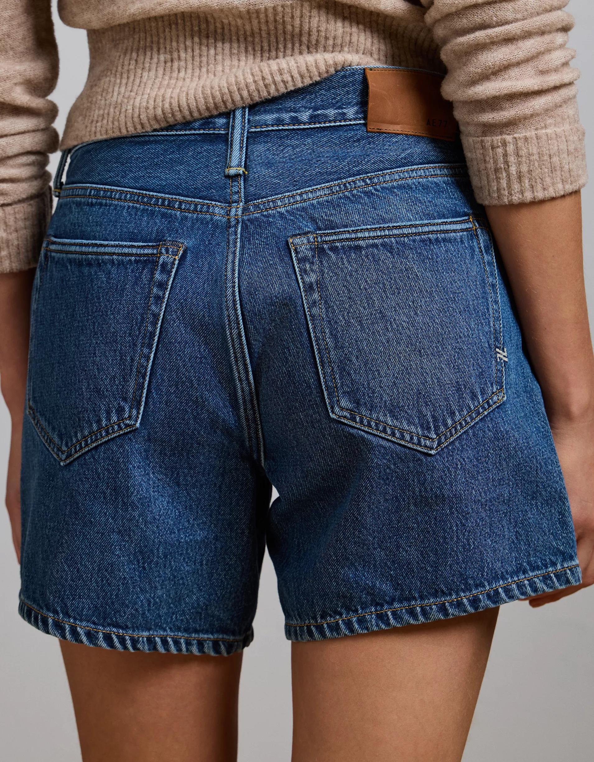 AE77 Premium Classic Long Denim Short Product Image