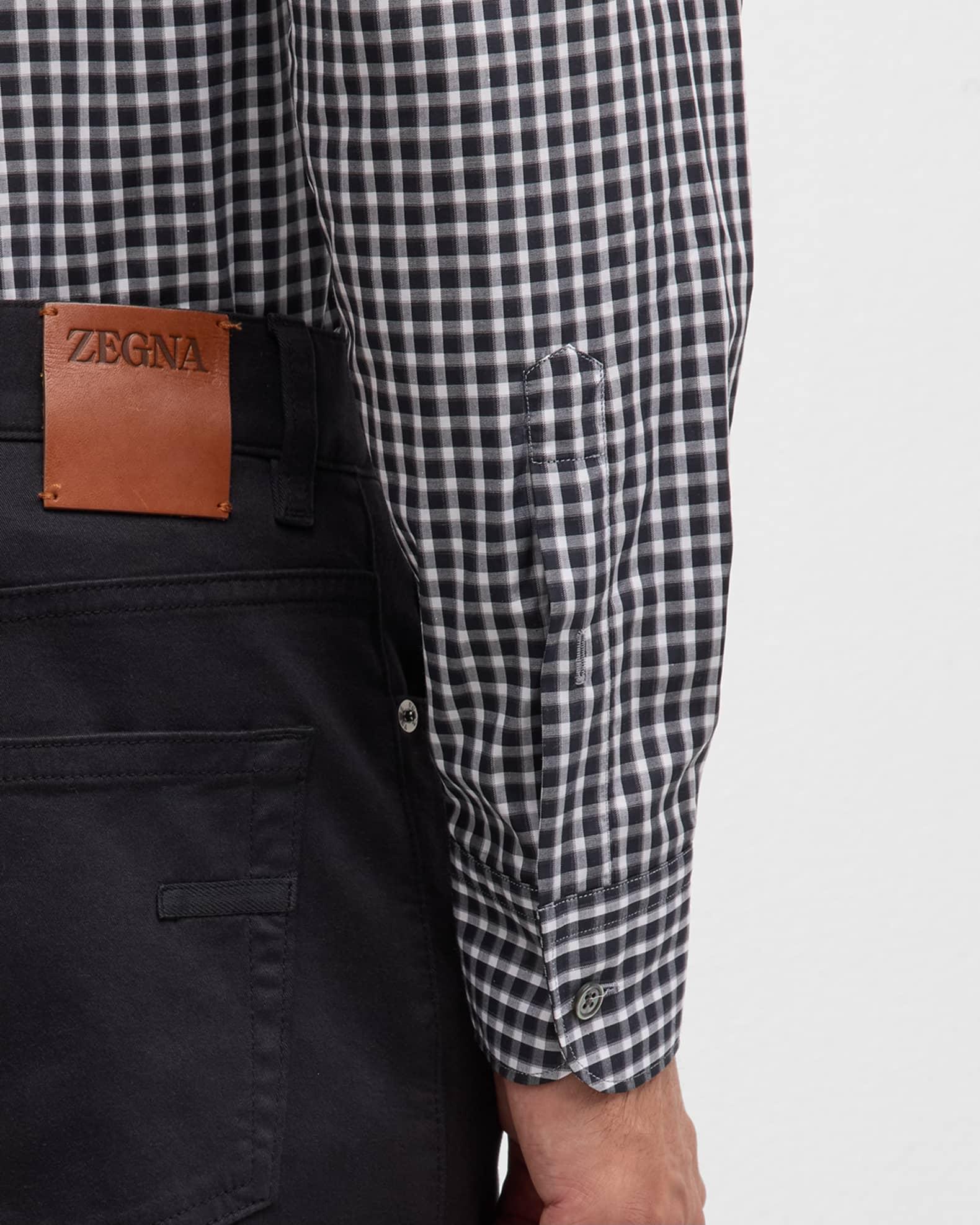 Men's Centoquaranta Cotton Plaid Sport Shirt Product Image