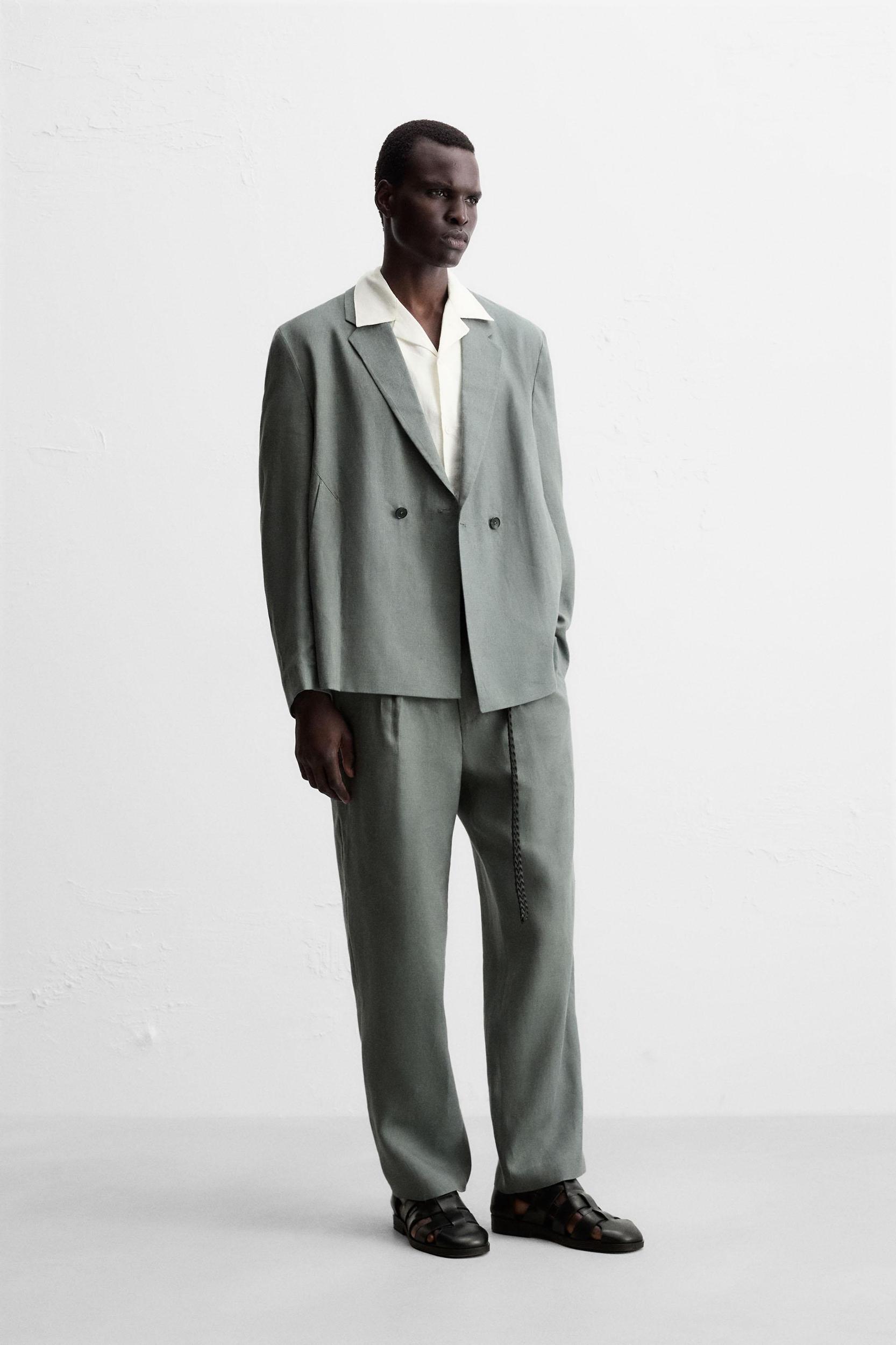 100% LINEN SUIT PANTS Product Image