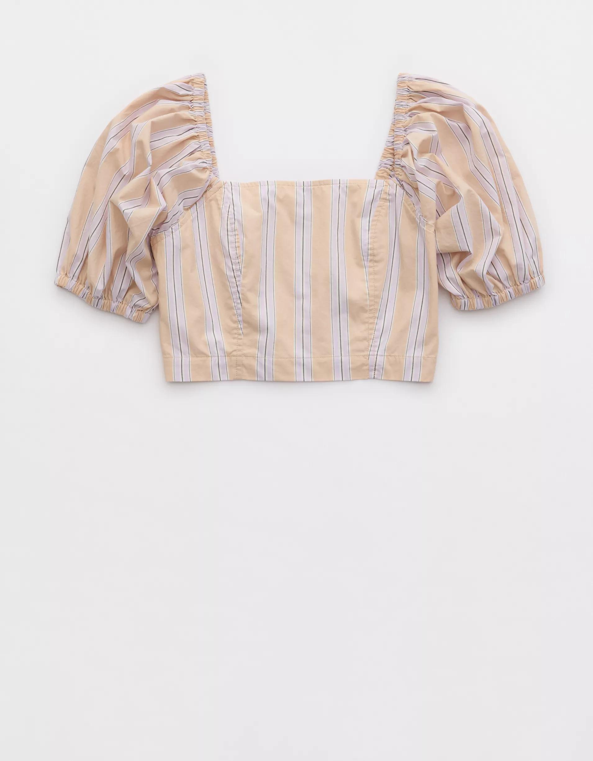 Aerie Puff Sleeve Square Neck Top Product Image