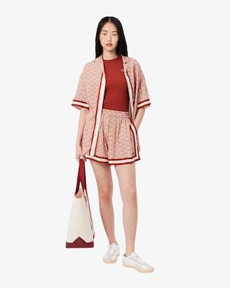 Women's Slim Fit Ribbed Cotton T-Shirt Product Image