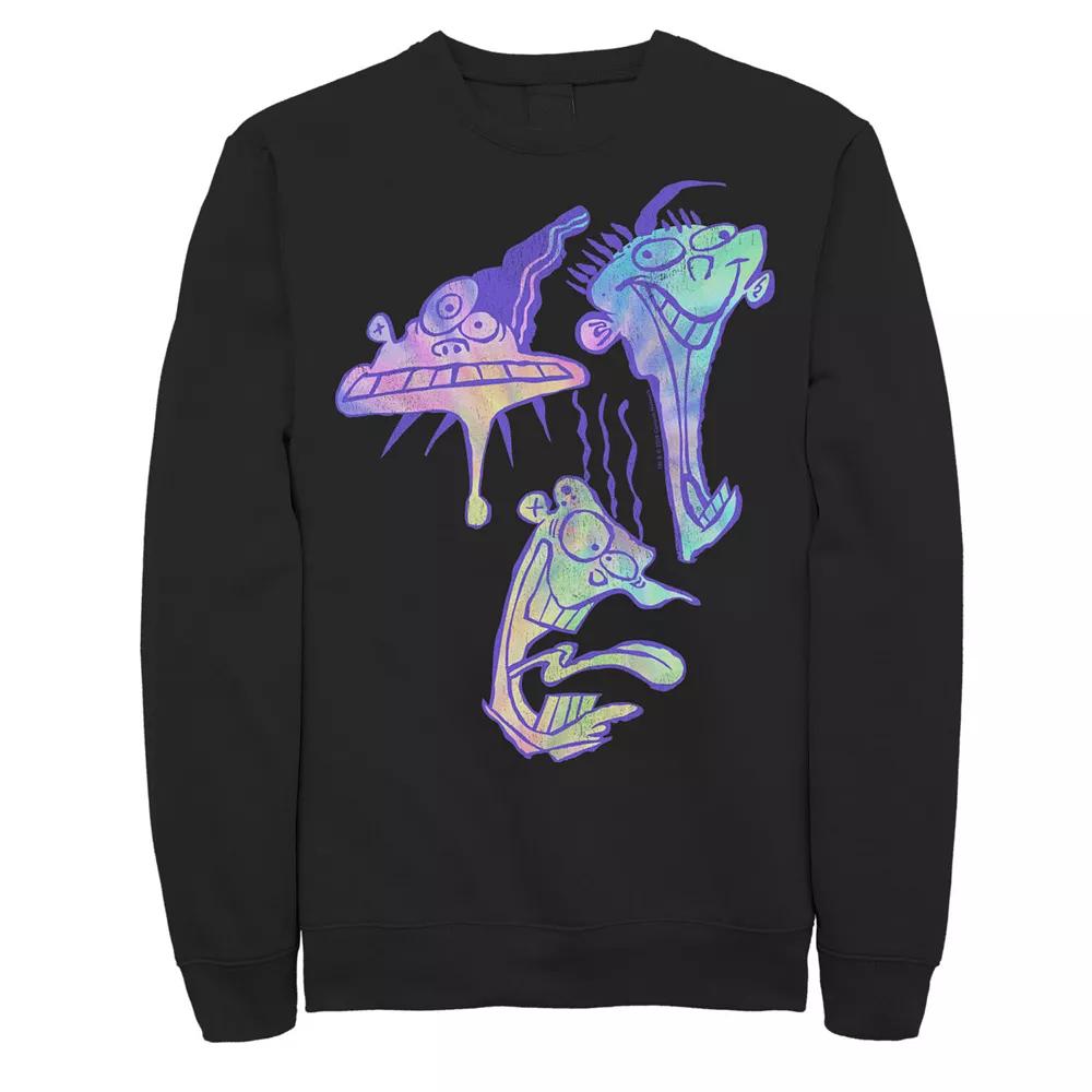Men's Cartoon Network Ed, Edd & Eddy Trippy Laughing Head Shots Sweatshirt,  Product Image