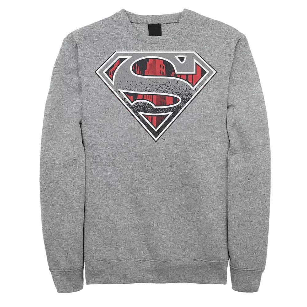 Men's DC Comics Superman Skyline Chest Logo Sweatshirt,  Product Image
