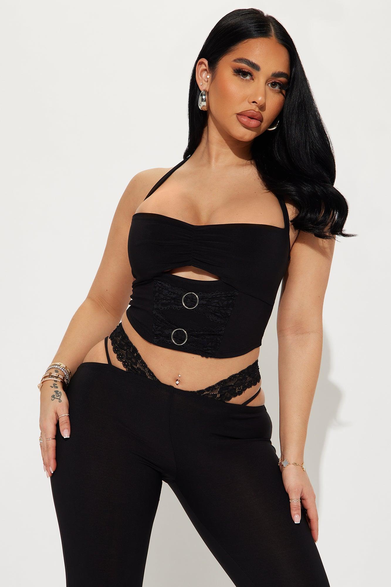 Spoil Me Pant Set - Black Product Image