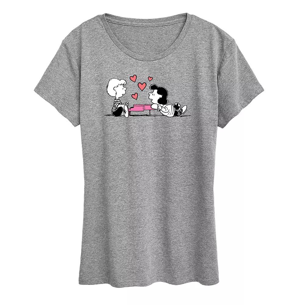 Women's Peanuts Heart Thoughts Graphic Tee,  Product Image
