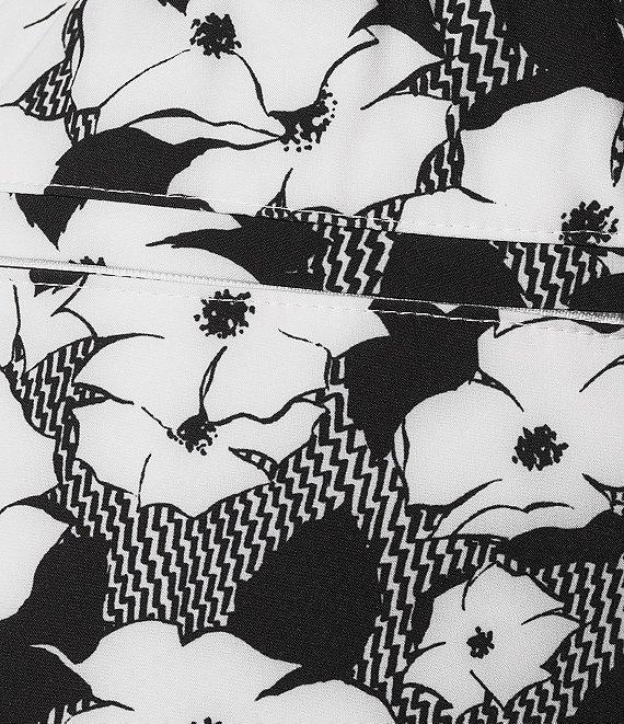 Murano Black White 5#double; Cabana Swim Trunks Product Image