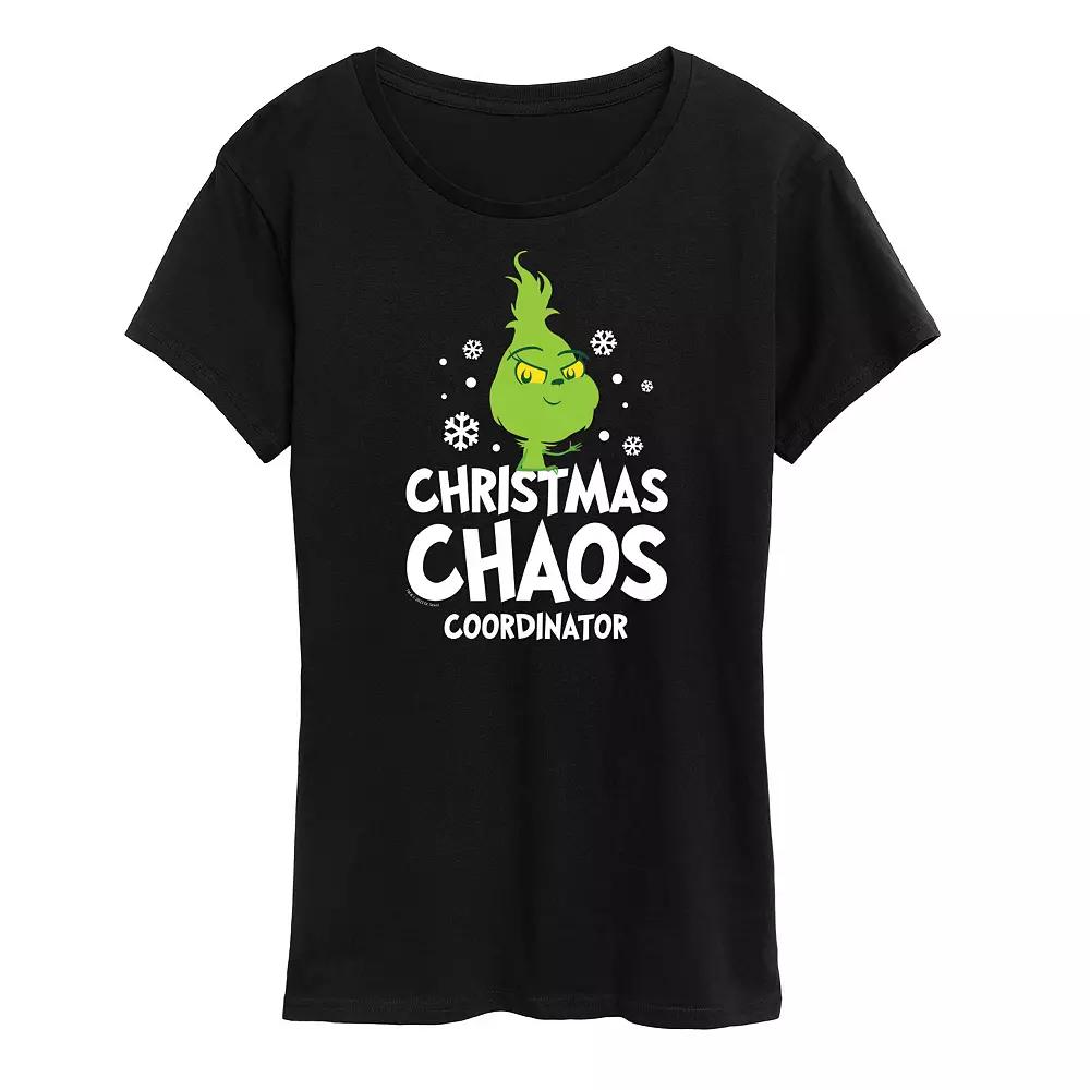 Women's Dr. Seuss Little Grinch Chaos Coordinator Graphic Tee, Girl's,  Product Image