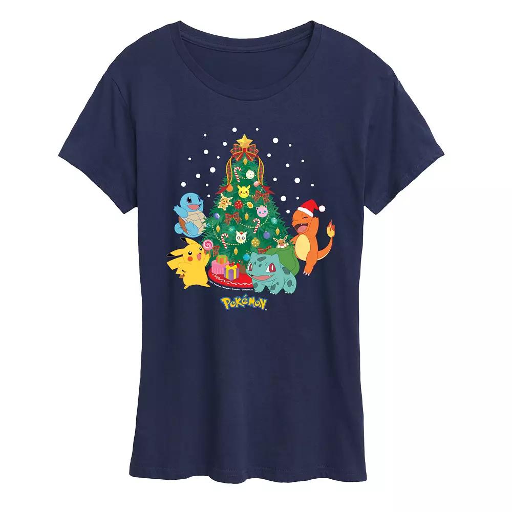 Women's Pokemon Christmas Tree Tee,  Product Image