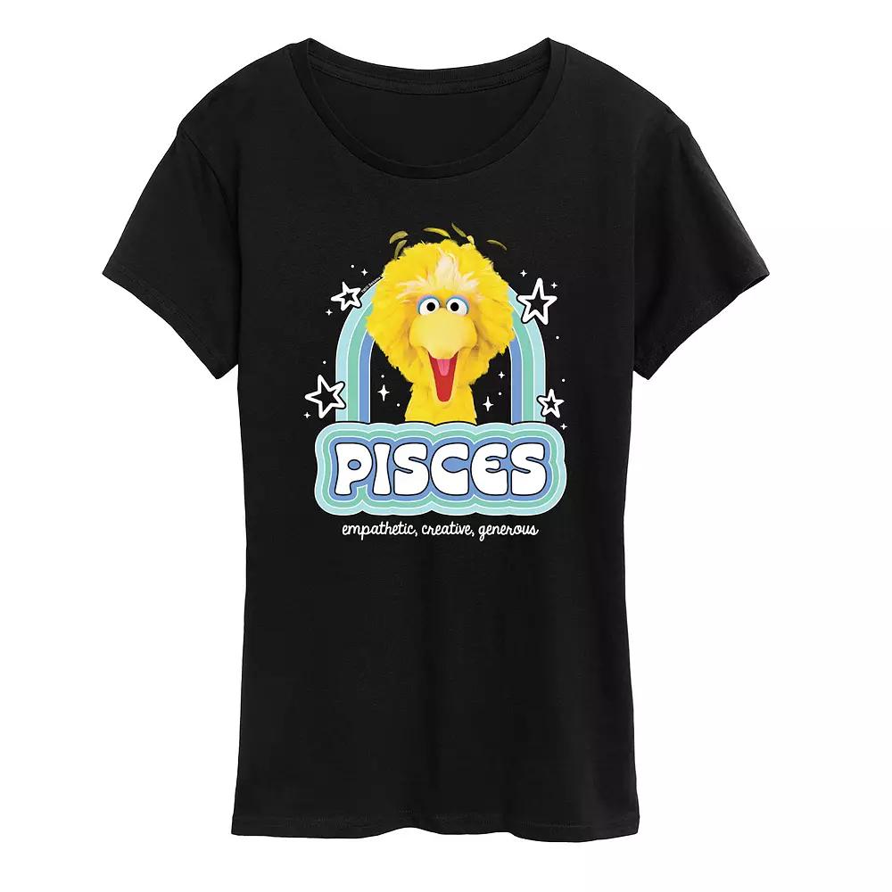 Women's Sesame Street Pisces Big Bird Graphic Tee,  Product Image