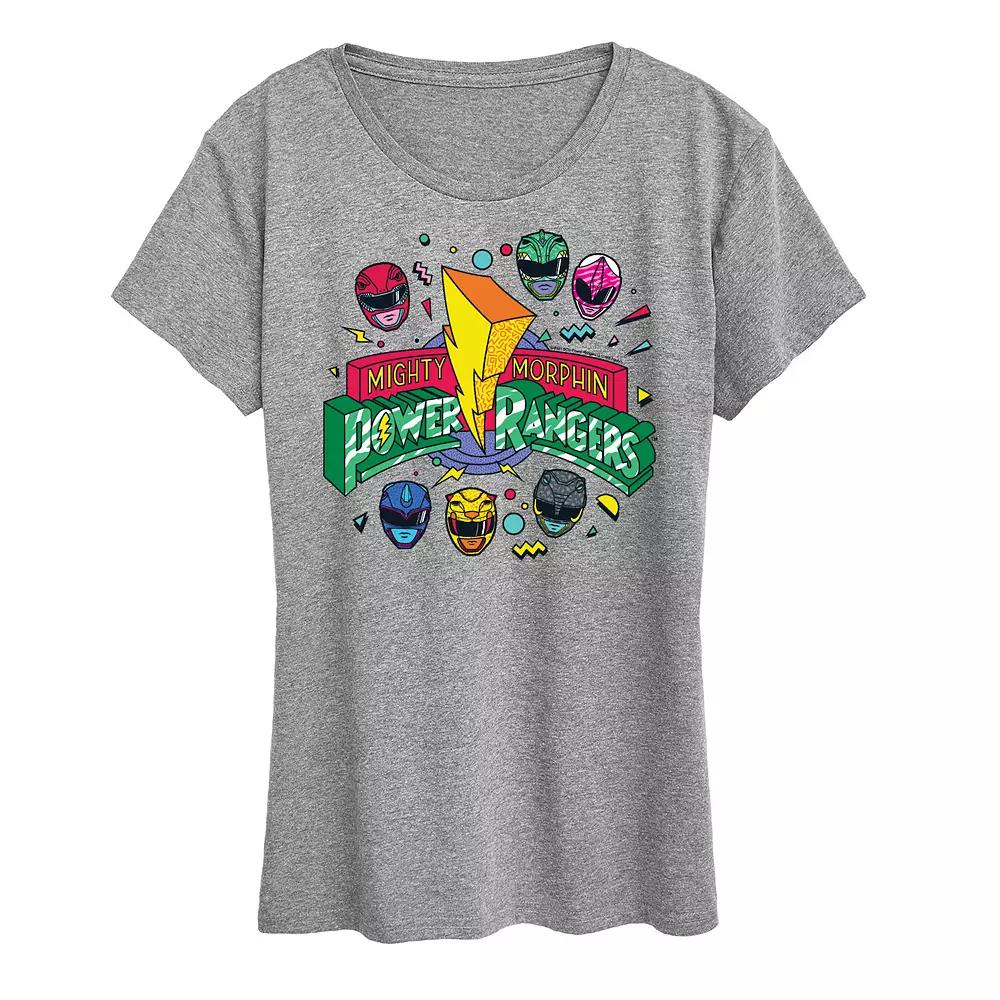 Women's Power Rangers 90s Logo Graphic Tee,  Product Image