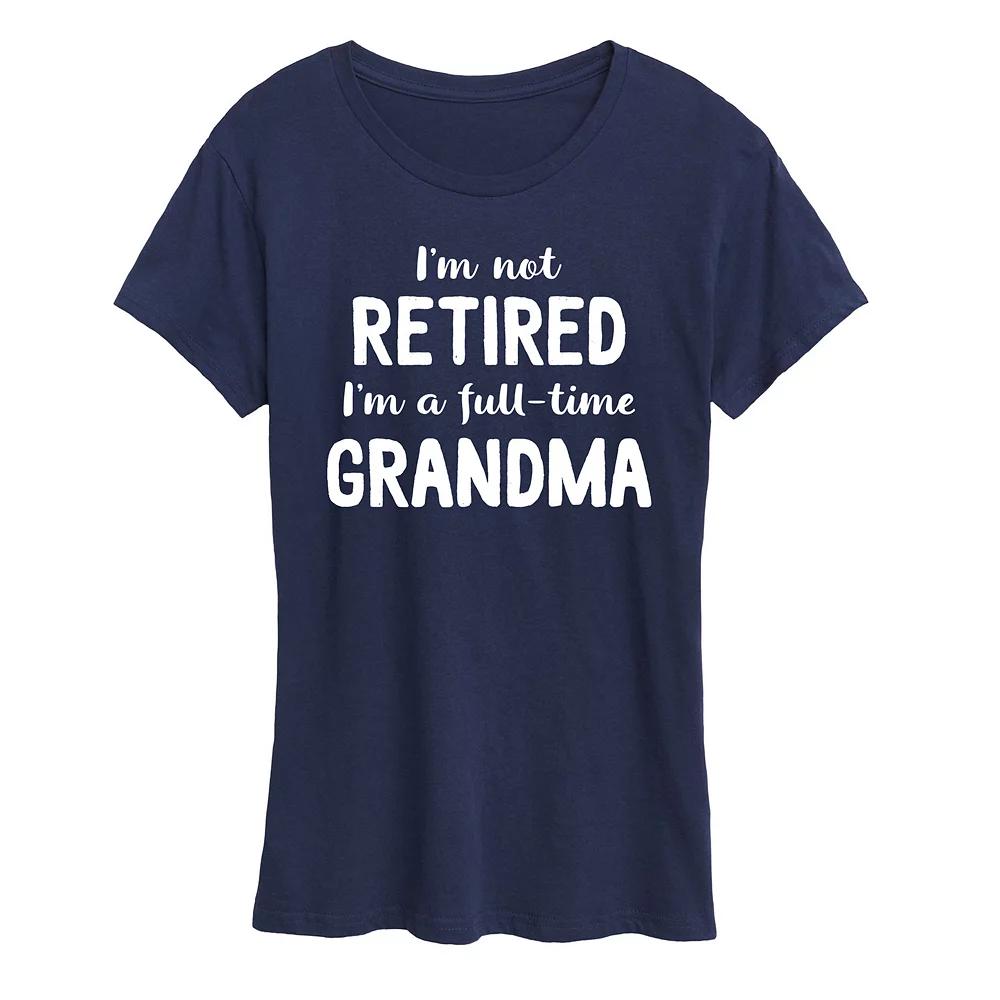Women's Not Retired Grandma Graphic Tee, Girl's,  Product Image