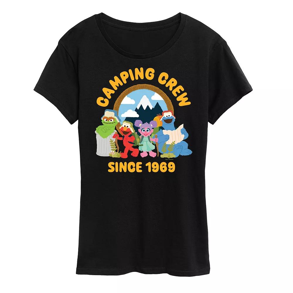 Women's Sesame Street Camping Crew 1969 Graphic Tee,  Product Image