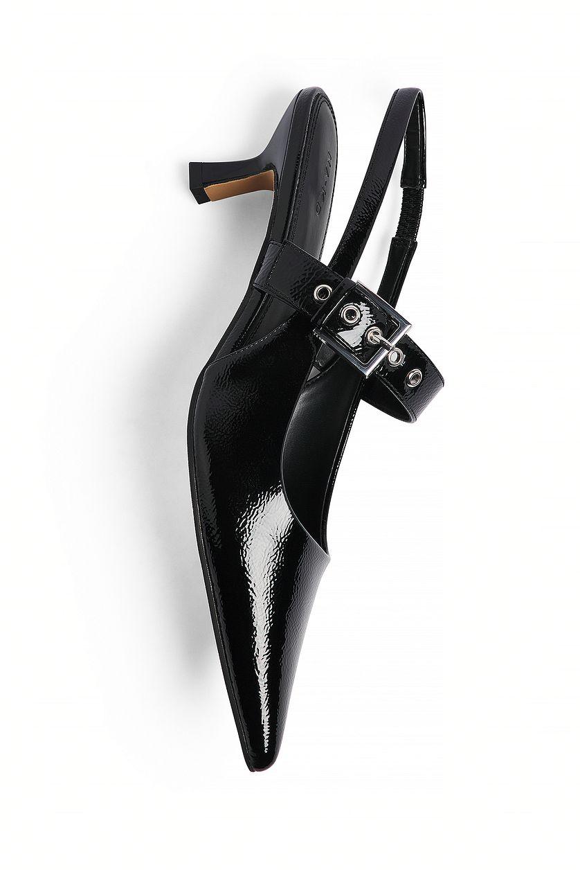 Eyelet Strap Slingback Pumps Product Image