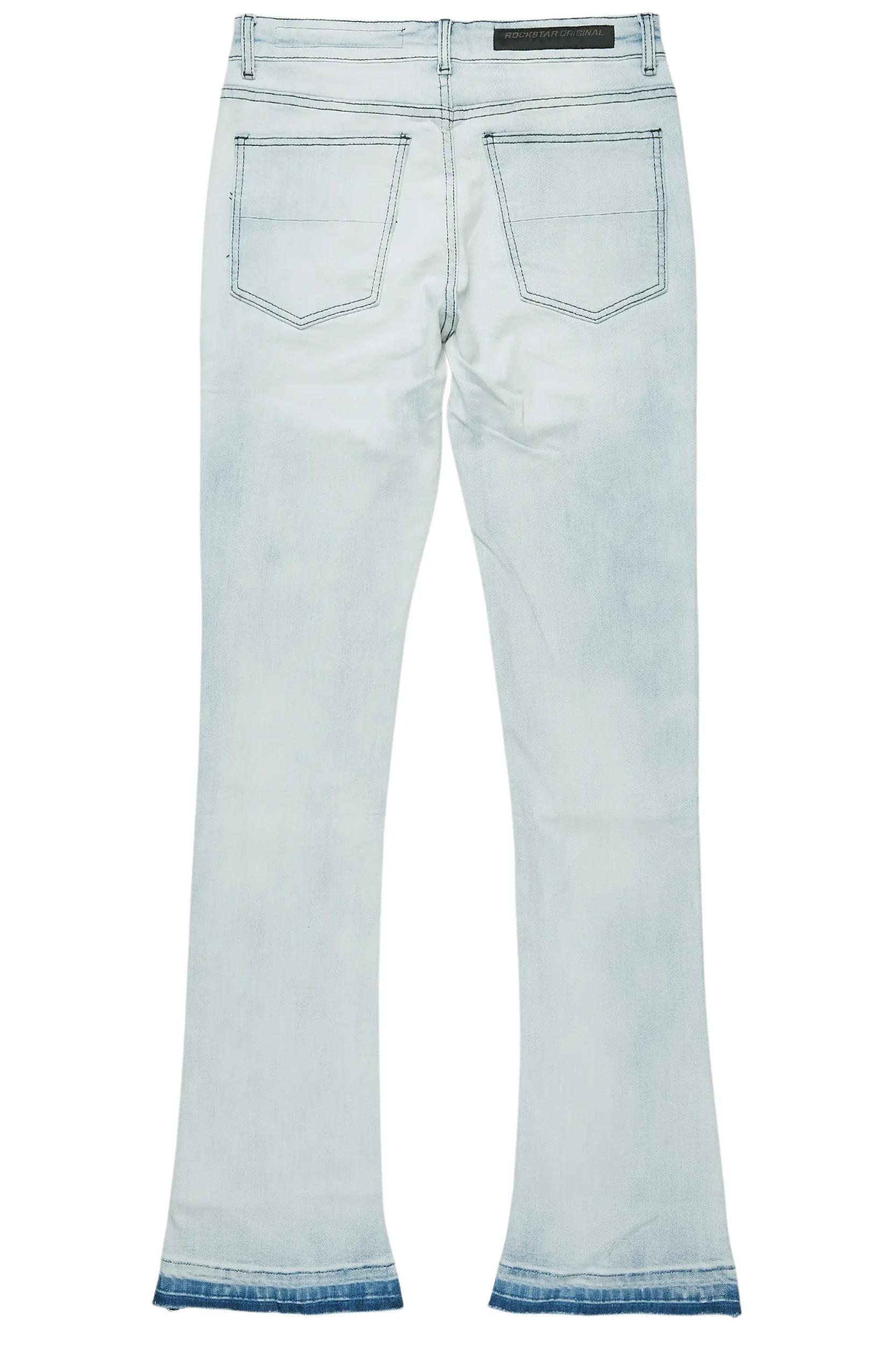 Dag Blue Stacked Flare Jean Male Product Image