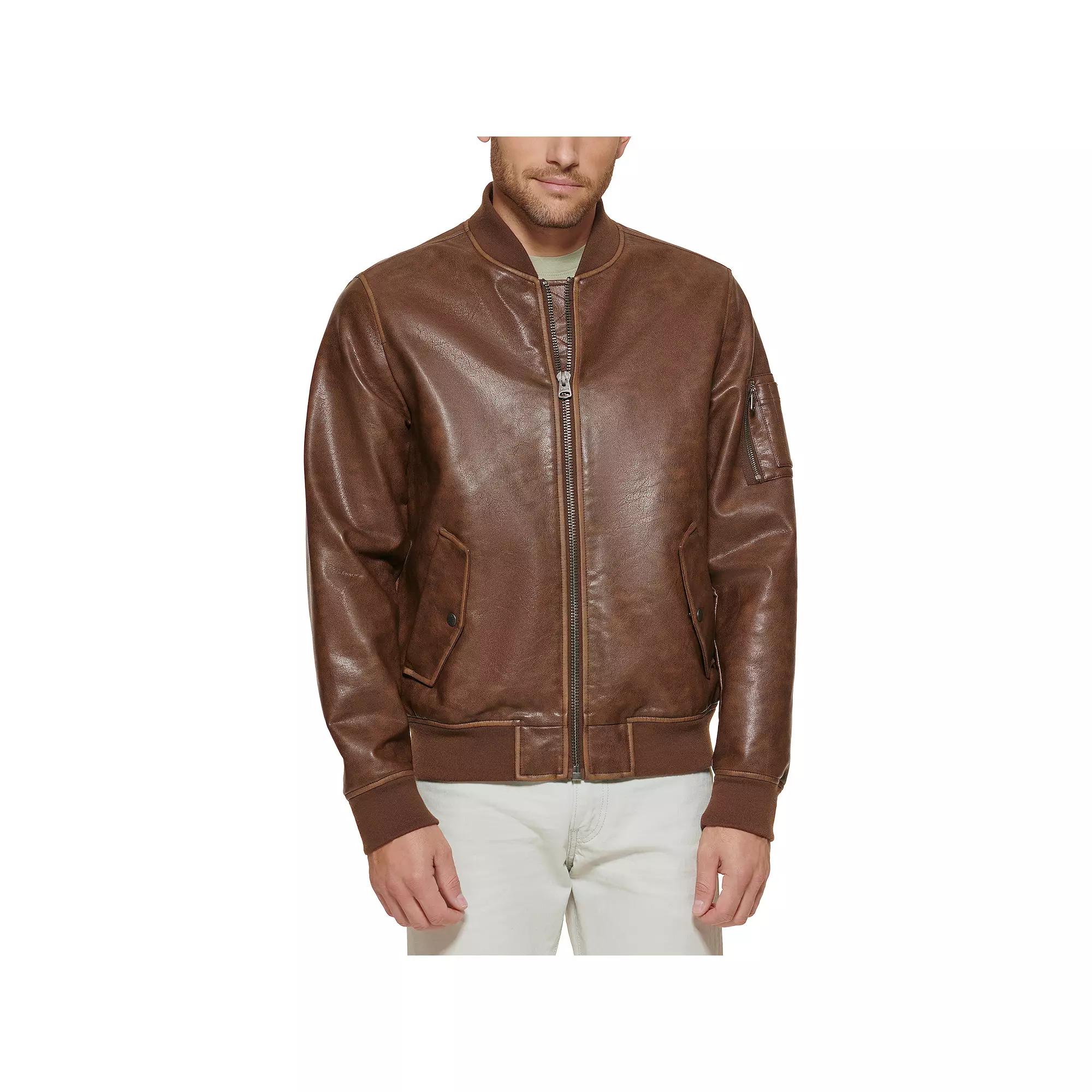 Men's Levi's® Faux Leather Flight Bomber Jacket,  Product Image