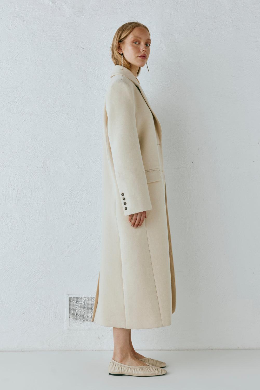 Dua Trench Coat Cream Product Image