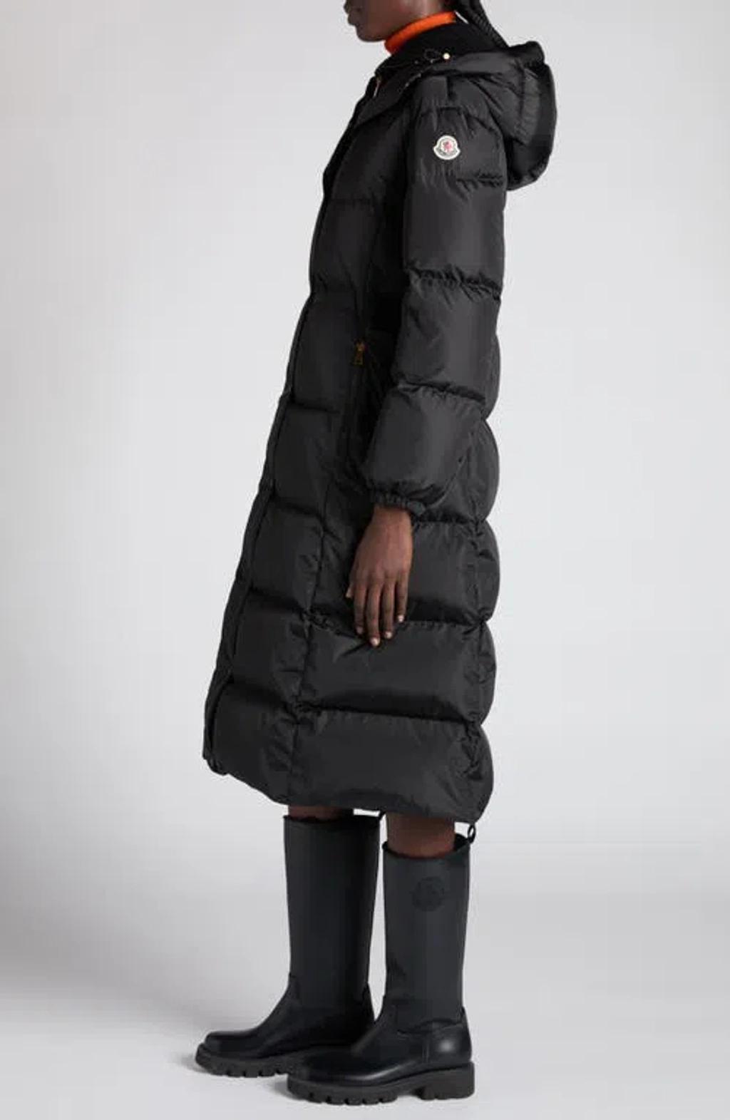 MONCLER Women Chamer Long Jacket Black Product Image